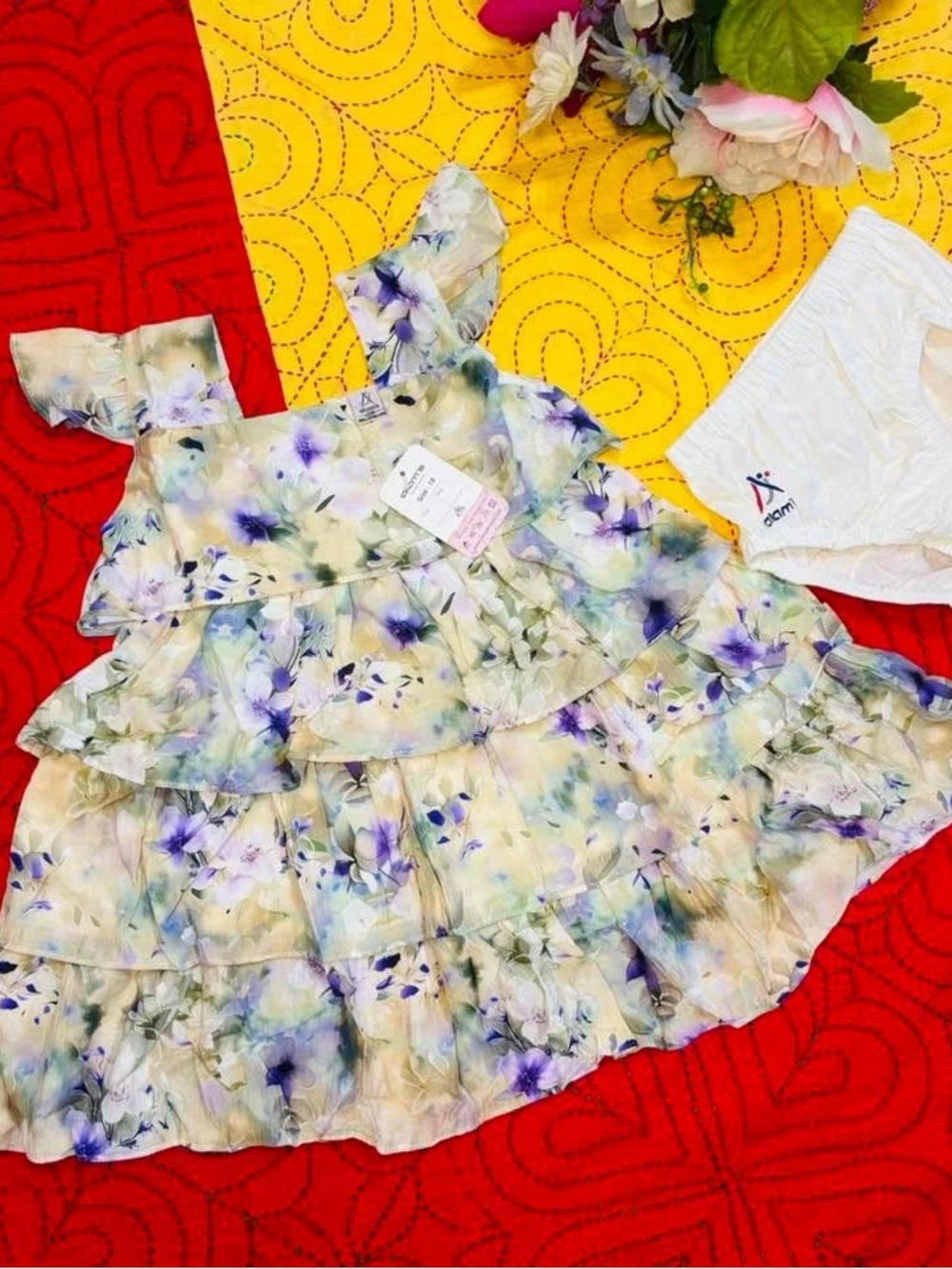 Floral Ruffle Toddler Dress - Picture 1 of 4